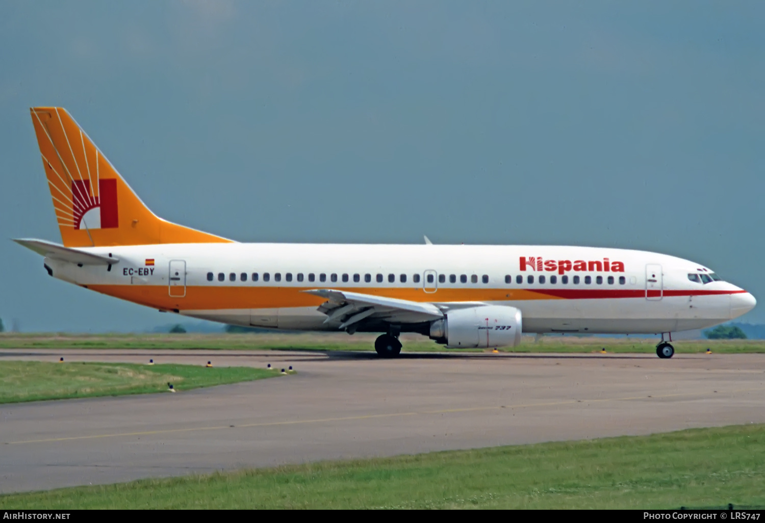 Aircraft Photo of EC-EBY | Boeing 737-3Y0 | Hispania Líneas Aéreas | AirHistory.net #368342