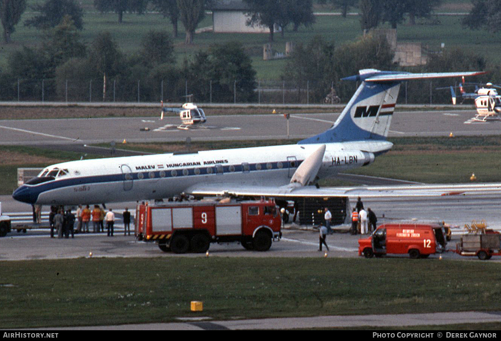 Aircraft Photo of HA-LBN | Tupolev Tu-134A-3 | Malév - Hungarian Airlines | AirHistory.net #368350