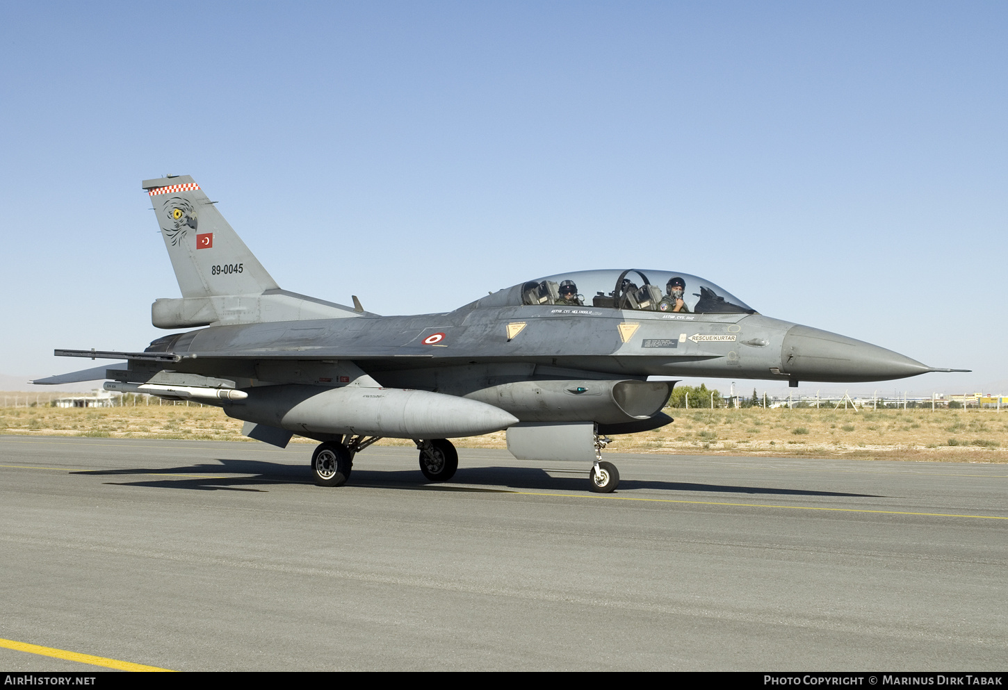 Aircraft Photo of 89-0045 | Lockheed Martin F-16D Fighting Falcon | Turkey - Air Force | AirHistory.net #368411