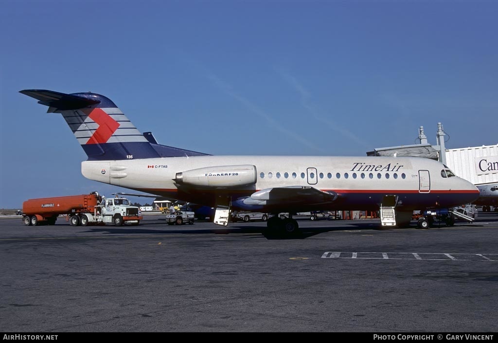 Aircraft Photo of C-FTAS | Fokker F28-1000 Fellowship | Time Air | AirHistory.net #368472