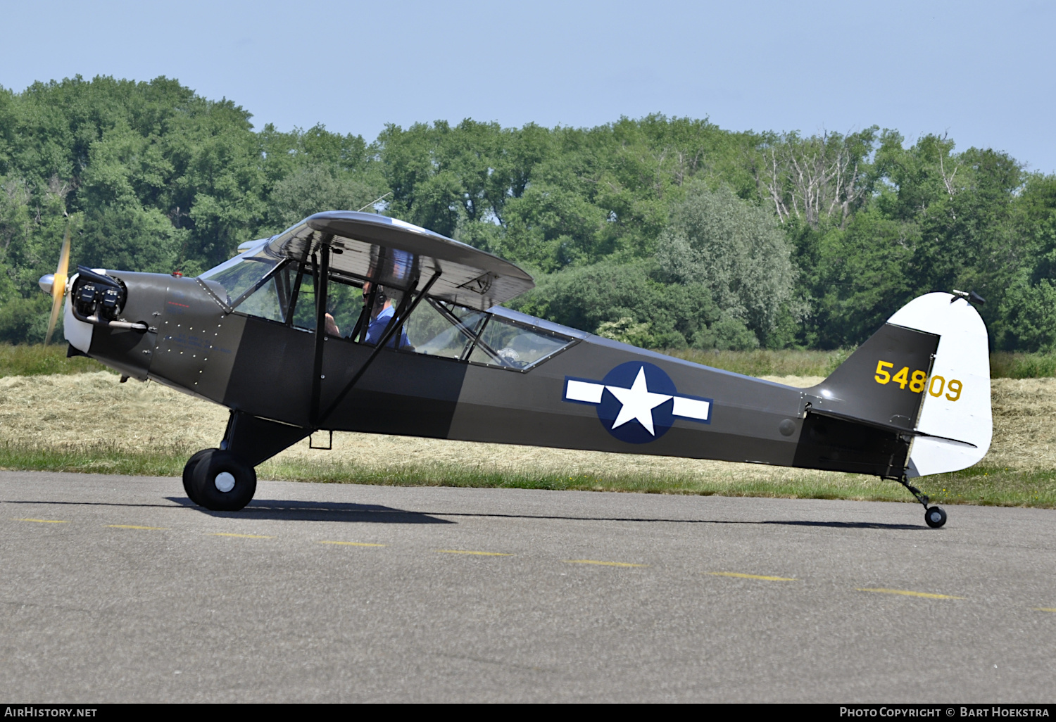 Aircraft Photo of N3989B / 54809 | Piper L-4J Grasshopper | USA - Air Force | AirHistory.net #368559