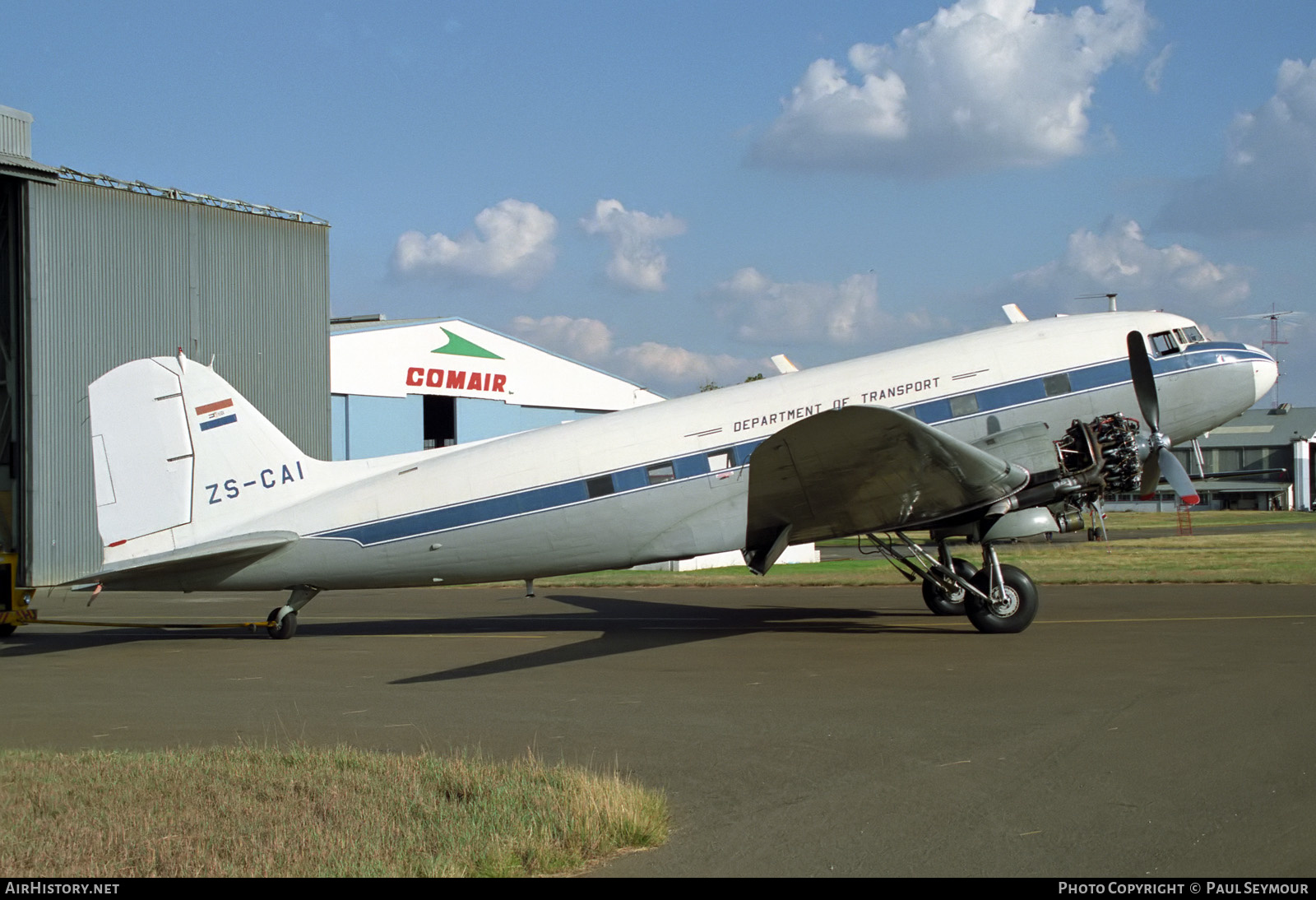 Aircraft Photo of ZS-CAI | Douglas C-47A Skytrain | Department of Transport / Departement Van Vervoer | AirHistory.net #368569