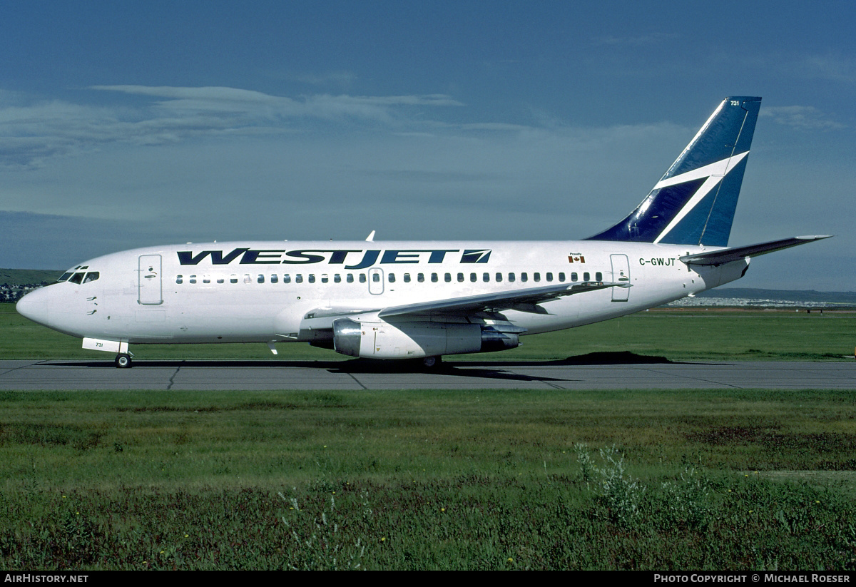 Aircraft Photo of C-GWJT | Boeing 737-2H4 | WestJet | AirHistory.net #368573