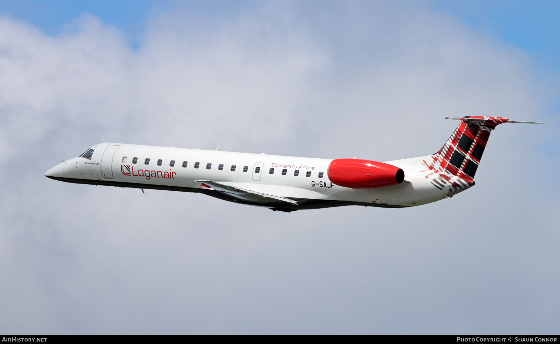 Aircraft Photo of G-SAJF | Embraer ERJ-145EP (EMB-145EP) | Loganair | AirHistory.net #368589