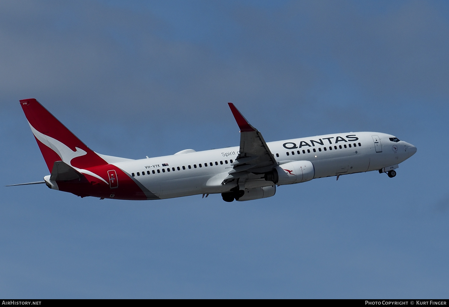 Aircraft Photo of VH-VYK | Boeing 737-838 | Qantas | AirHistory.net #368601