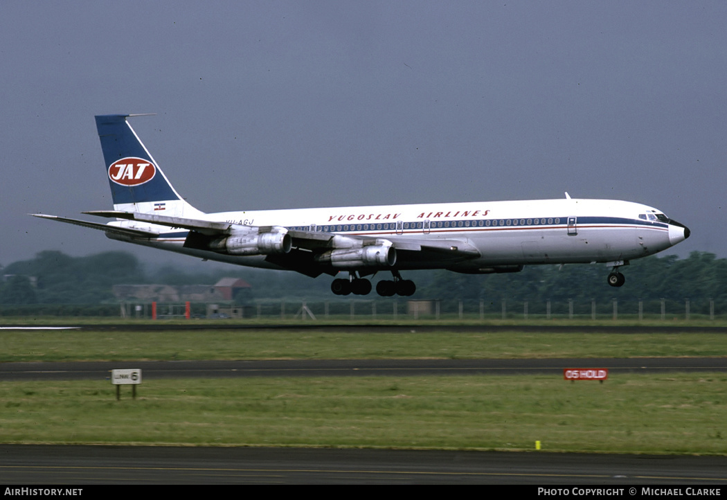 Aircraft Photo of YU-AGJ | Boeing 707-351C | JAT Yugoslav Airlines - Jugoslovenski Aerotransport | AirHistory.net #368631