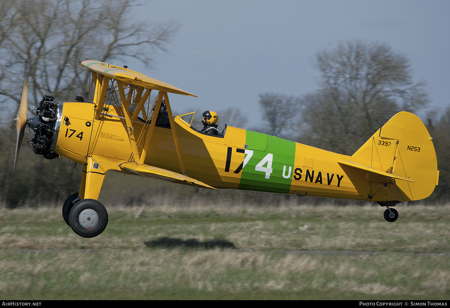 Aircraft Photo of G-OBEE / 3397 | Boeing N2S-3 Kaydet (B75N1) | USA - Navy | AirHistory.net #368657