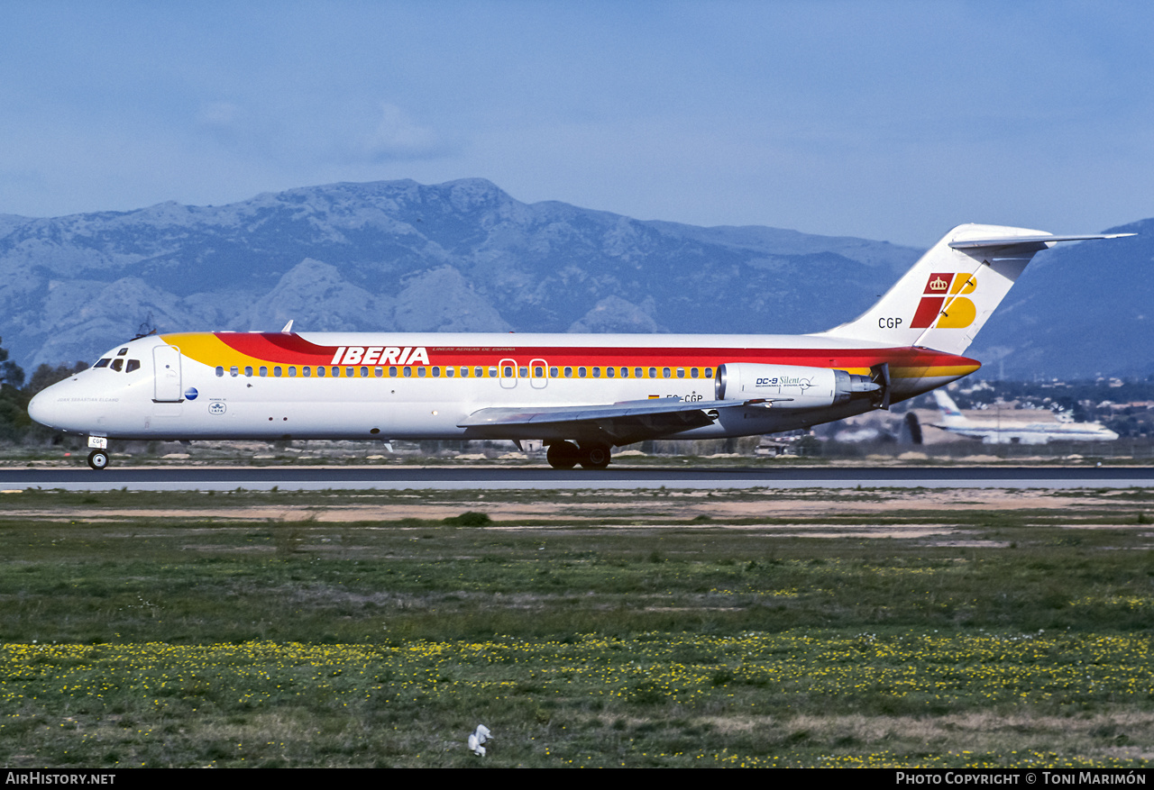 Aircraft Photo of EC-CGP | McDonnell Douglas DC-9-32 | Iberia | AirHistory.net #368682