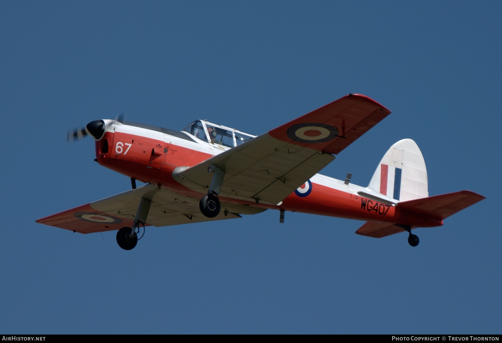 Aircraft Photo of G-BWMX / WG407 | De Havilland DHC-1 Chipmunk Mk22 | UK - Air Force | AirHistory.net #368683
