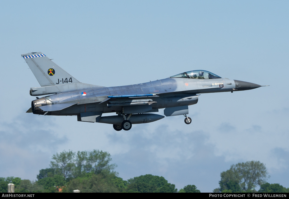 Aircraft Photo of J-144 | General Dynamics F-16AM Fighting Falcon | Netherlands - Air Force | AirHistory.net #368684