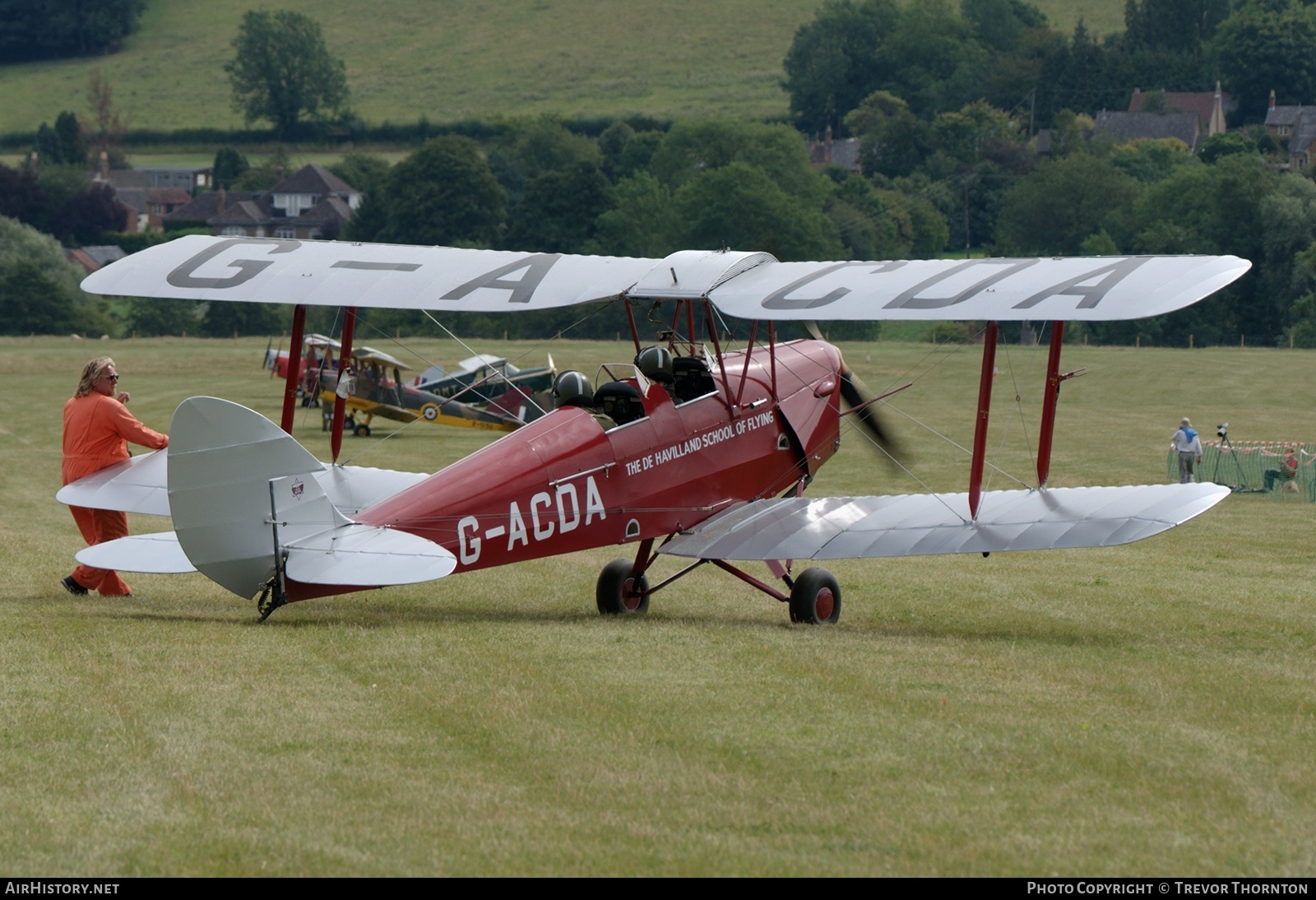 Aircraft Photo of G-ACDA | De Havilland D.H. 82A Tiger Moth II | The de Havilland School of Flying | AirHistory.net #368691