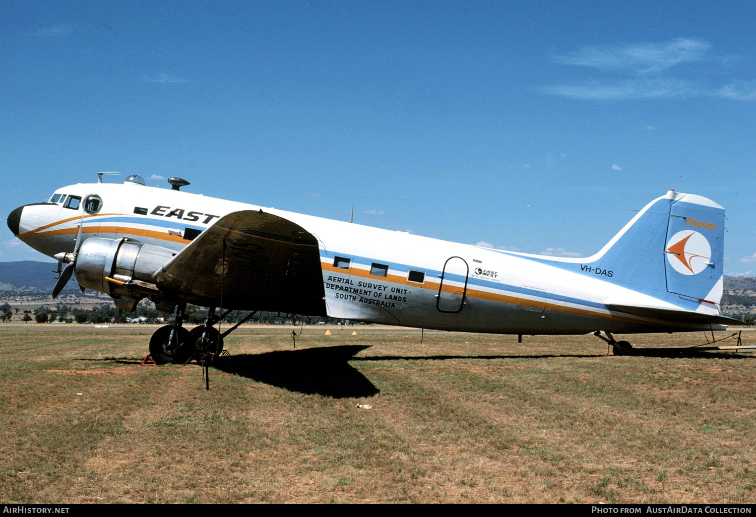 Aircraft Photo of VH-DAS | Douglas DC-3(C) | East-West Airlines | AirHistory.net #368889