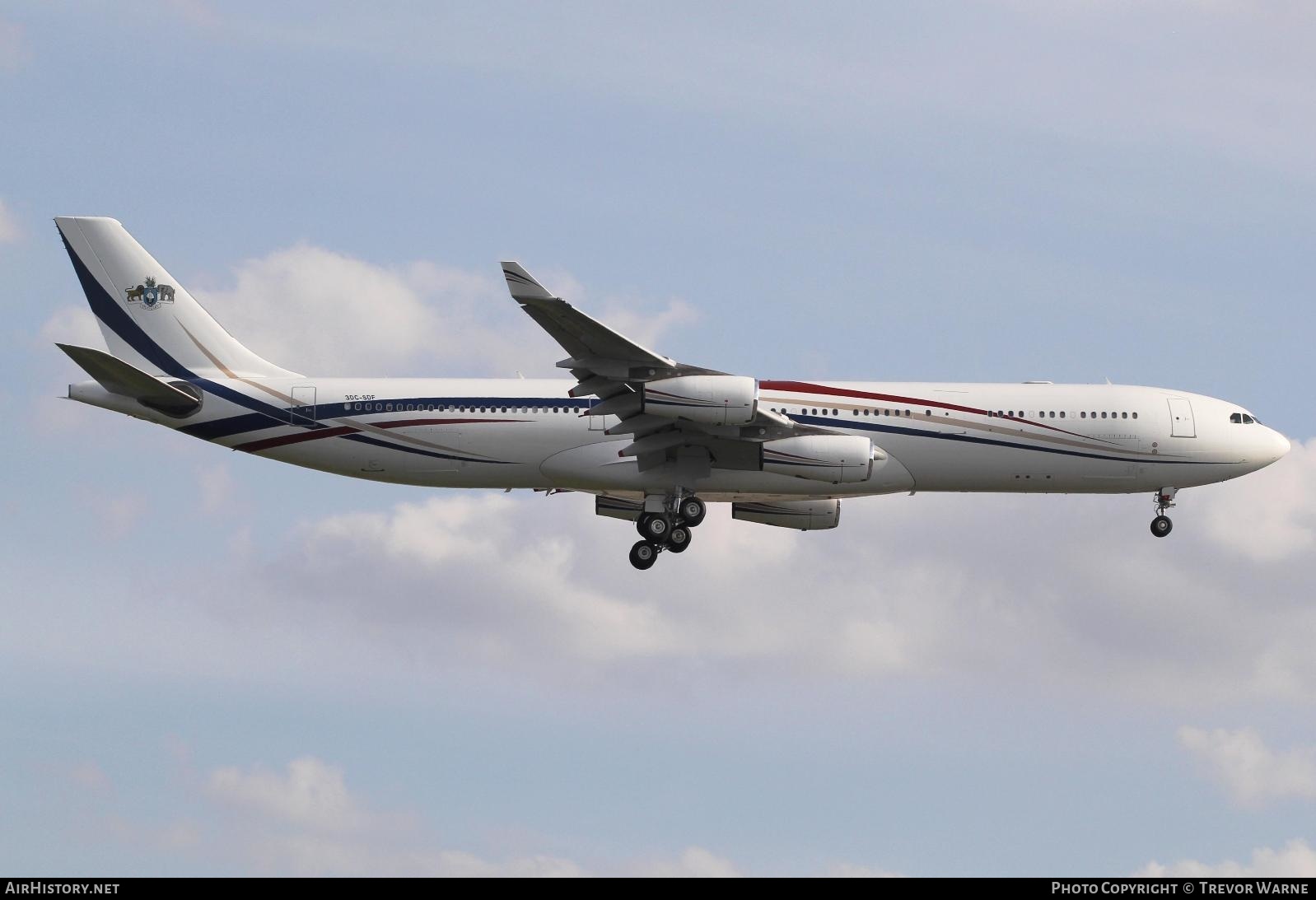 Aircraft Photo of 3DC-SDF | Airbus A340-313 | Eswatini Royal Flight | AirHistory.net #368915