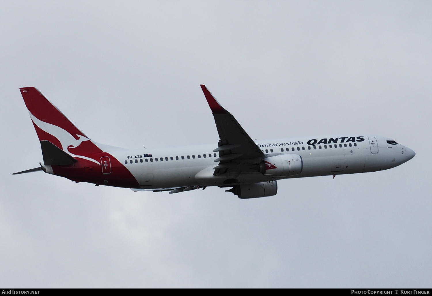 Aircraft Photo of VH-XZB | Boeing 737-800 | Qantas | AirHistory.net #368929