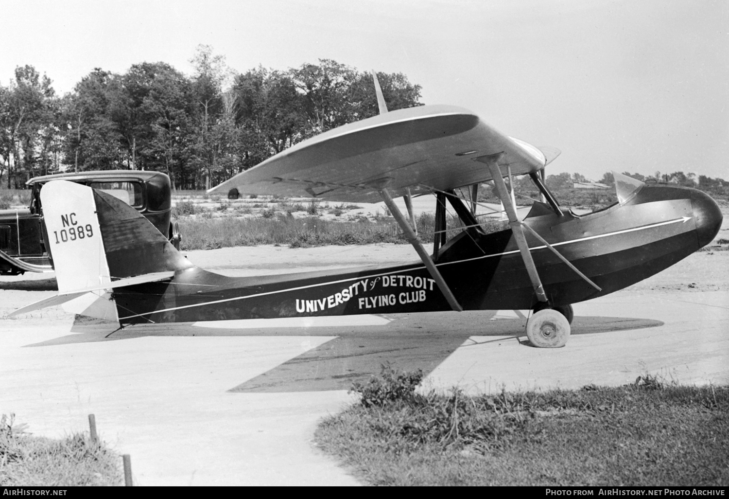 Aircraft Photo of NC10989 | Curtiss-Wright CW-1 Junior | University of Detroit Flying Club | AirHistory.net #369009