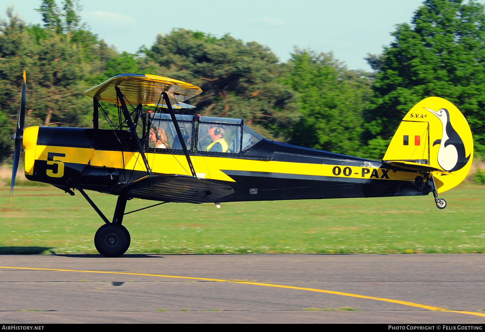 Aircraft Photo of OO-PAX | Stampe-Vertongen SV-4B | AirHistory.net #369027