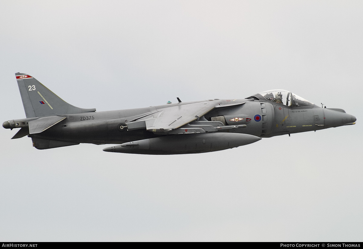 Aircraft Photo of ZD375 | British Aerospace Harrier GR7 | UK - Air Force | AirHistory.net #369032