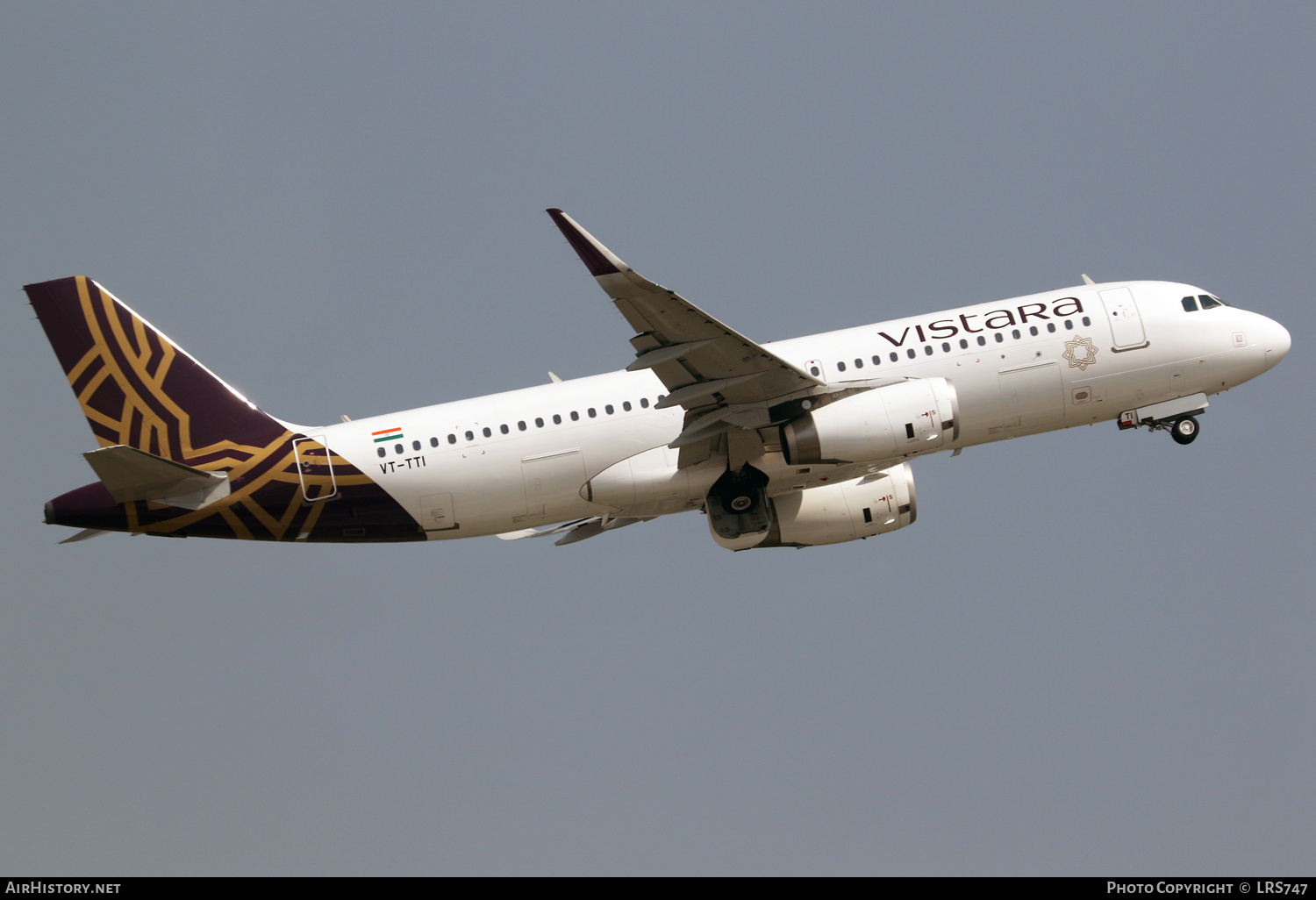 Aircraft Photo of VT-TTI | Airbus A320-232 | Vistara | AirHistory.net #369175