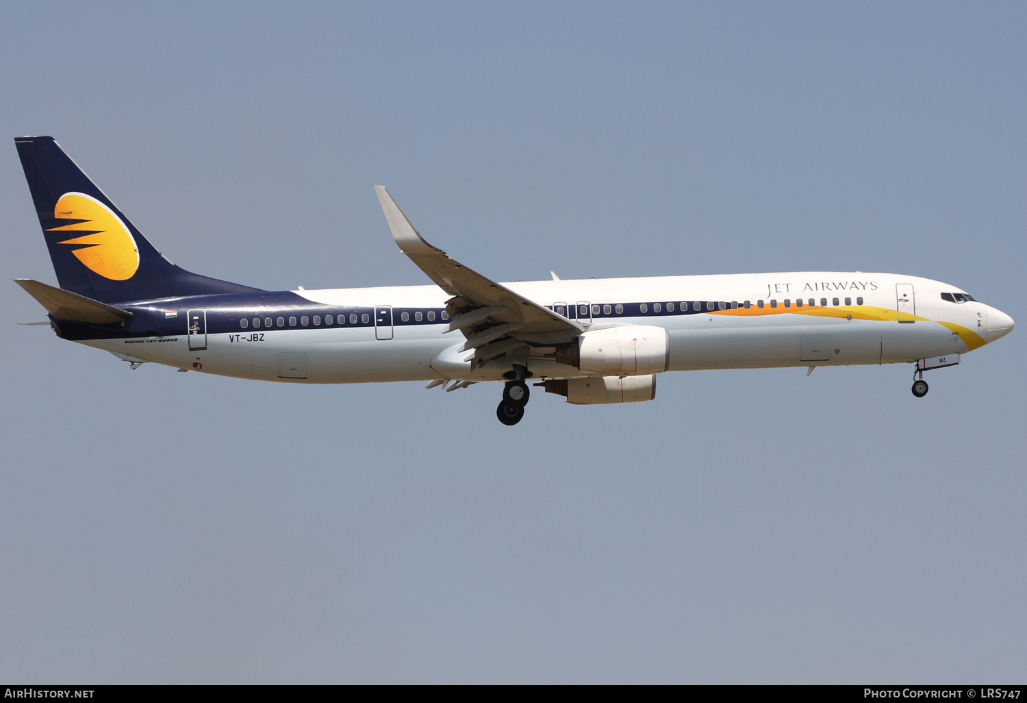 Aircraft Photo of VT-JBZ | Boeing 737-96N/ER | Jet Airways | AirHistory.net #369178