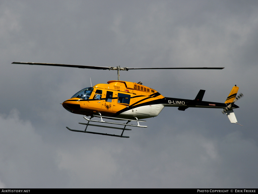 Aircraft Photo of G-LIMO | Bell 206L-1 LongRanger II | Dragon Helicopters | AirHistory.net #369187