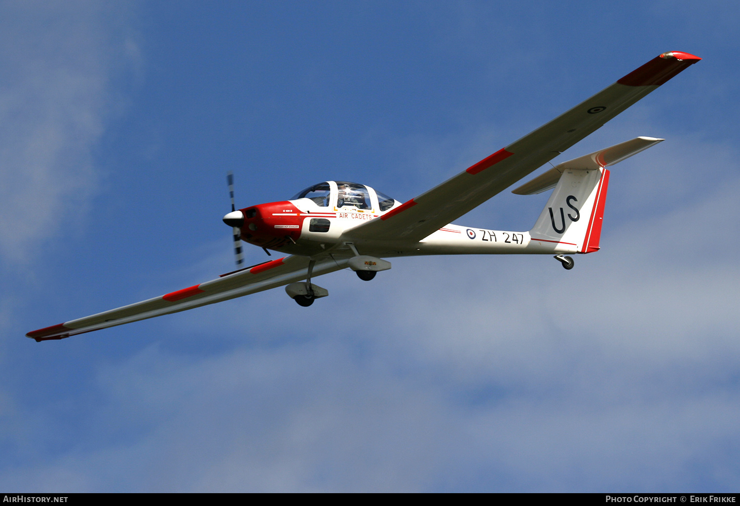 Aircraft Photo of ZH247 | Grob G-109B Vigilant T1 | UK - Air Force | AirHistory.net #369370