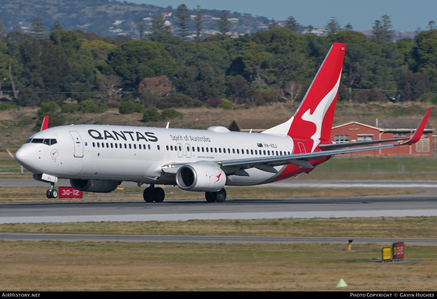 Aircraft Photo of VH-VZJ | Boeing 737-838 | Qantas | AirHistory.net #369395