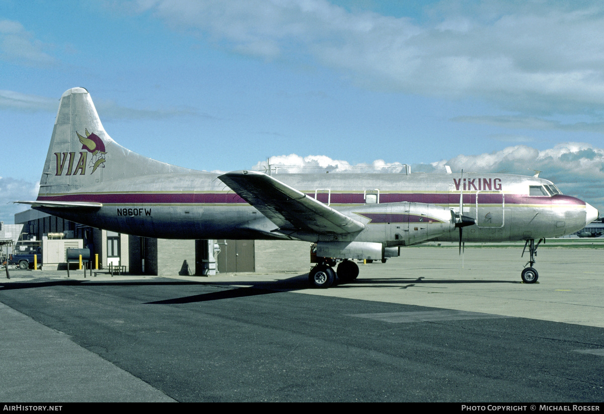 Aircraft Photo of N860FW | Convair 640/F | Viking International Airlines - VIA | AirHistory.net #369463