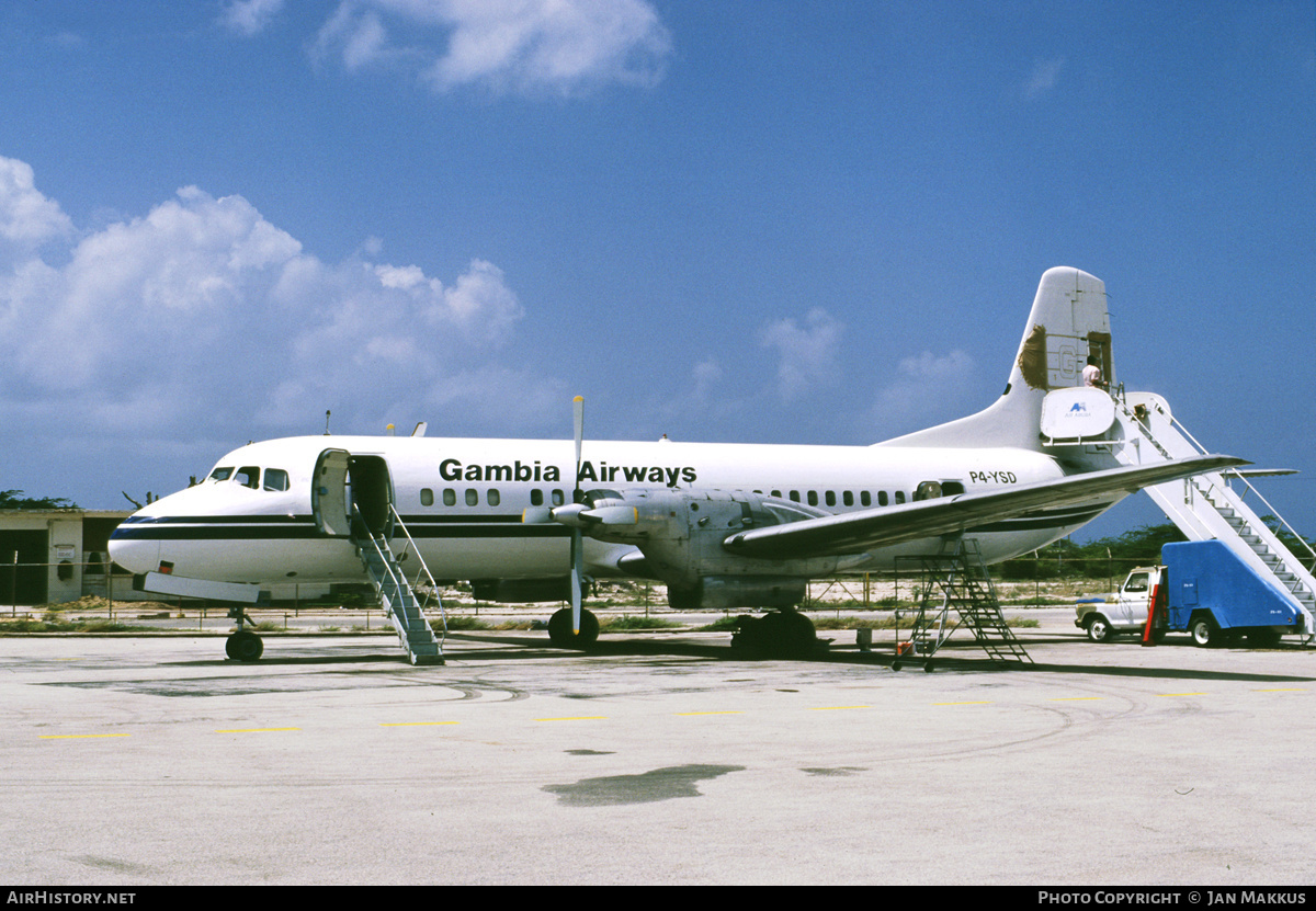 Aircraft Photo of P4-YSD | NAMC YS-11 | Gambia Airways | AirHistory.net #369493