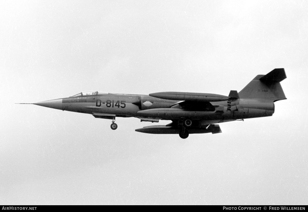 Aircraft Photo of D-8145 | Lockheed RF-104G Starfighter | Netherlands - Air Force | AirHistory.net #369597