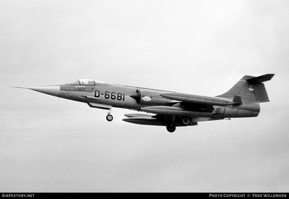 Aircraft Photo of D-6681 | Lockheed F-104G Starfighter | Netherlands - Air Force | AirHistory.net #369608