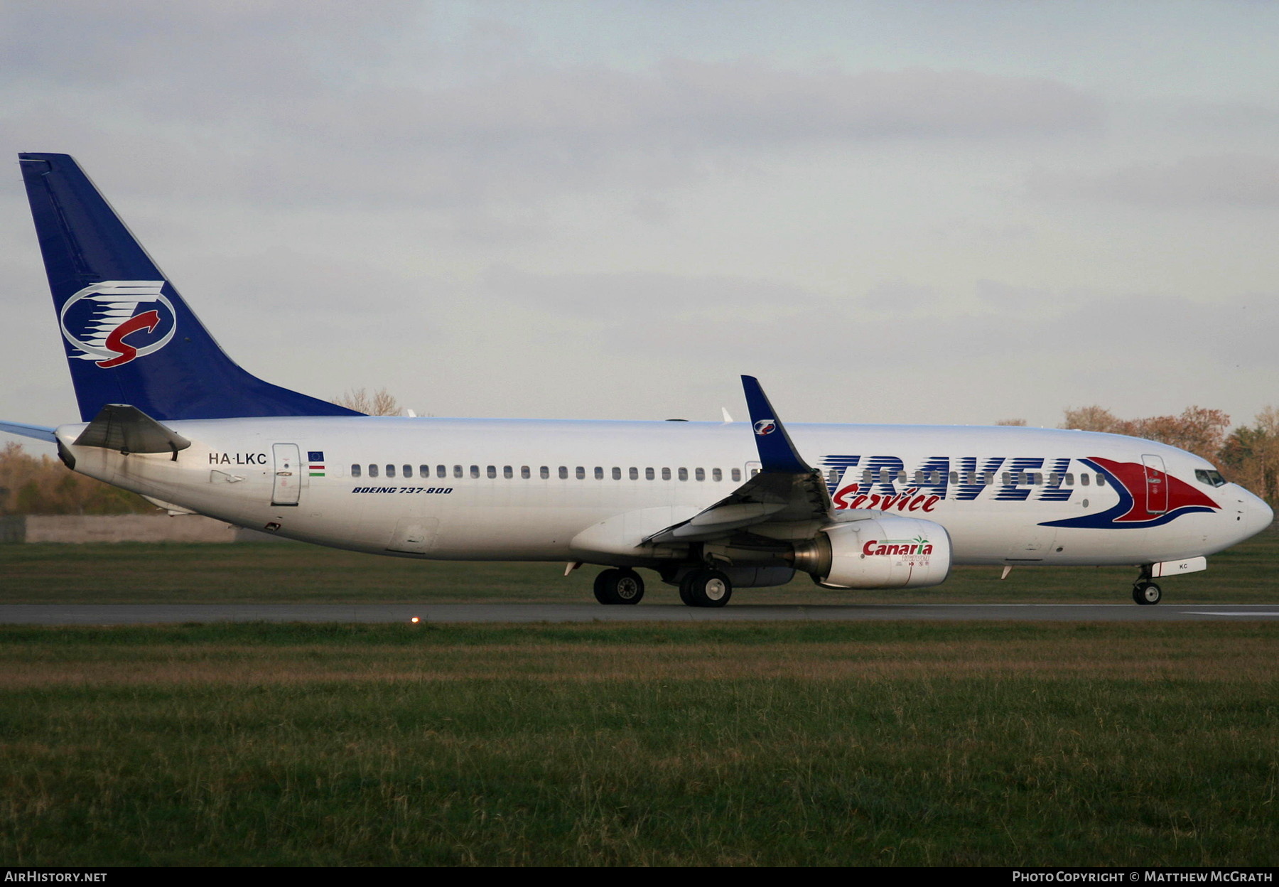 Aircraft Photo of HA-LKC | Boeing 737-8K5 | Travel Service | AirHistory.net #369633