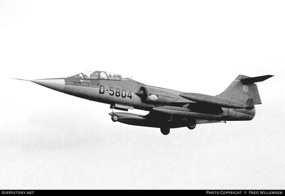 Aircraft Photo of D-5804 | Lockheed TF-104G Starfighter | Netherlands - Air Force | AirHistory.net #369648