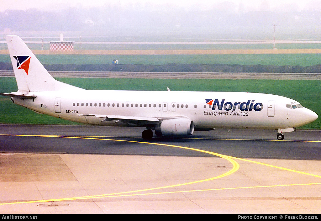 Aircraft Photo of SE-DTB | Boeing 737-4Y0 | Nordic European Airlines | AirHistory.net #369687