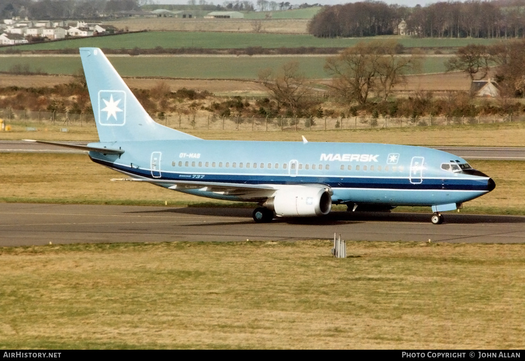 Aircraft Photo of OY-MAB | Boeing 737-5L9 | Maersk Air | AirHistory.net #369770