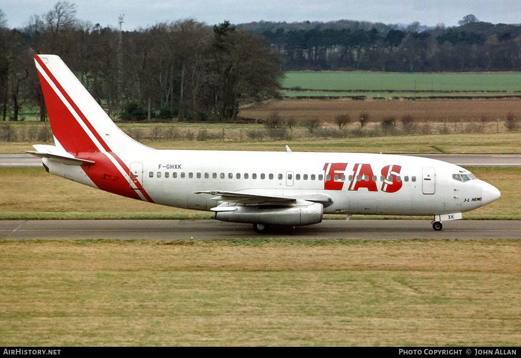 Aircraft Photo of F-GHXK | Boeing 737-2A1/Adv | EAS - Europe Aero Service | AirHistory.net #369774