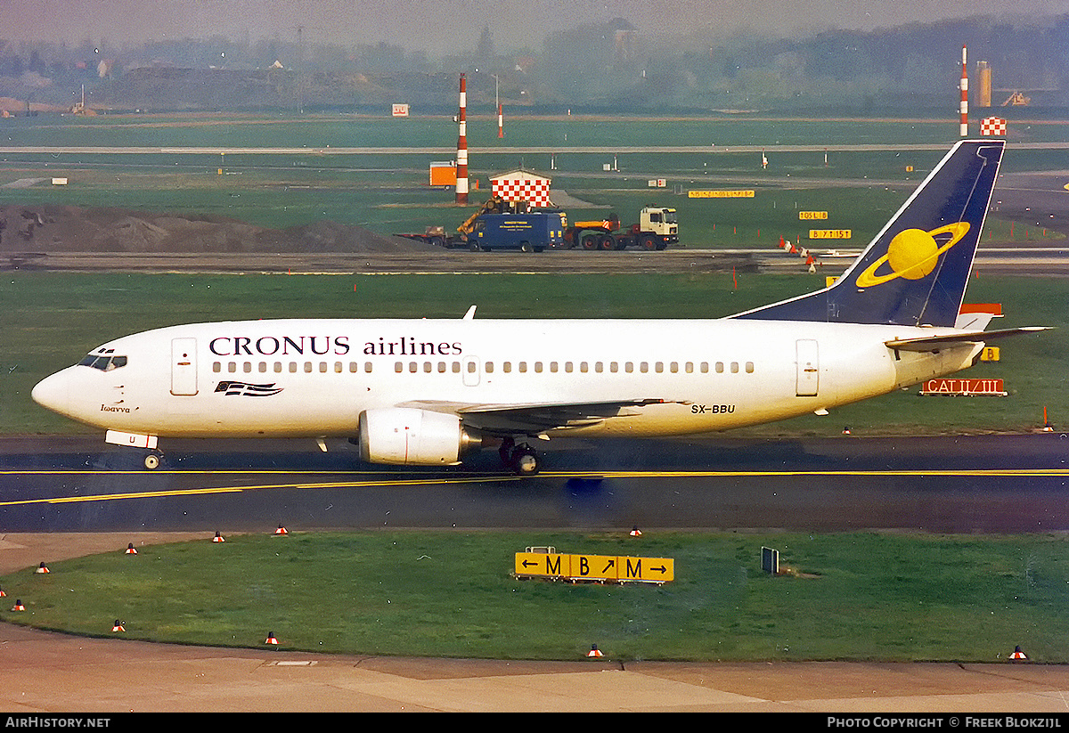 Aircraft Photo of SX-BBU | Boeing 737-33A | Cronus Airlines | AirHistory.net #369795