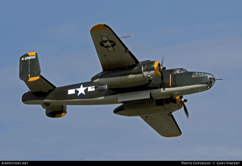 Aircraft Photo of N744CG / 4-28866 | North American TB-25N Mitchell | USA - Air Force | AirHistory.net #369808