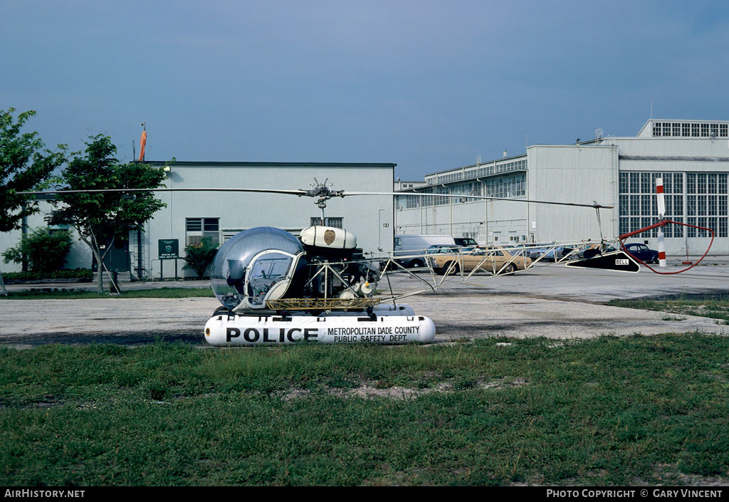 Aircraft Photo of N8185J | Bell 47G-3B-2 | Dade County Public Safety Department | AirHistory.net #369820