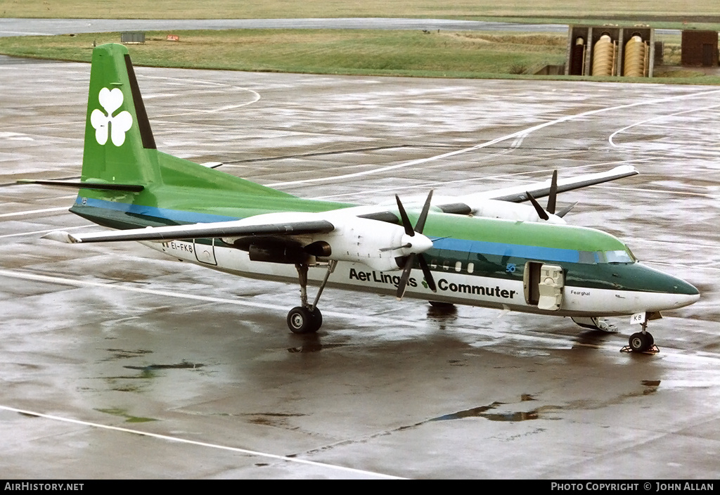 Aircraft Photo of EI-FKB | Fokker 50 | Aer Lingus Commuter | AirHistory.net #369836