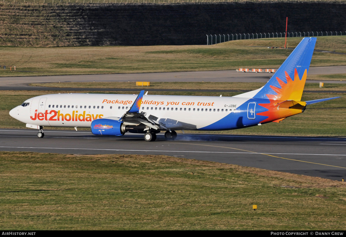 Aircraft Photo of G-JZBE | Boeing 737-800 | Jet2 Holidays | AirHistory.net #369858