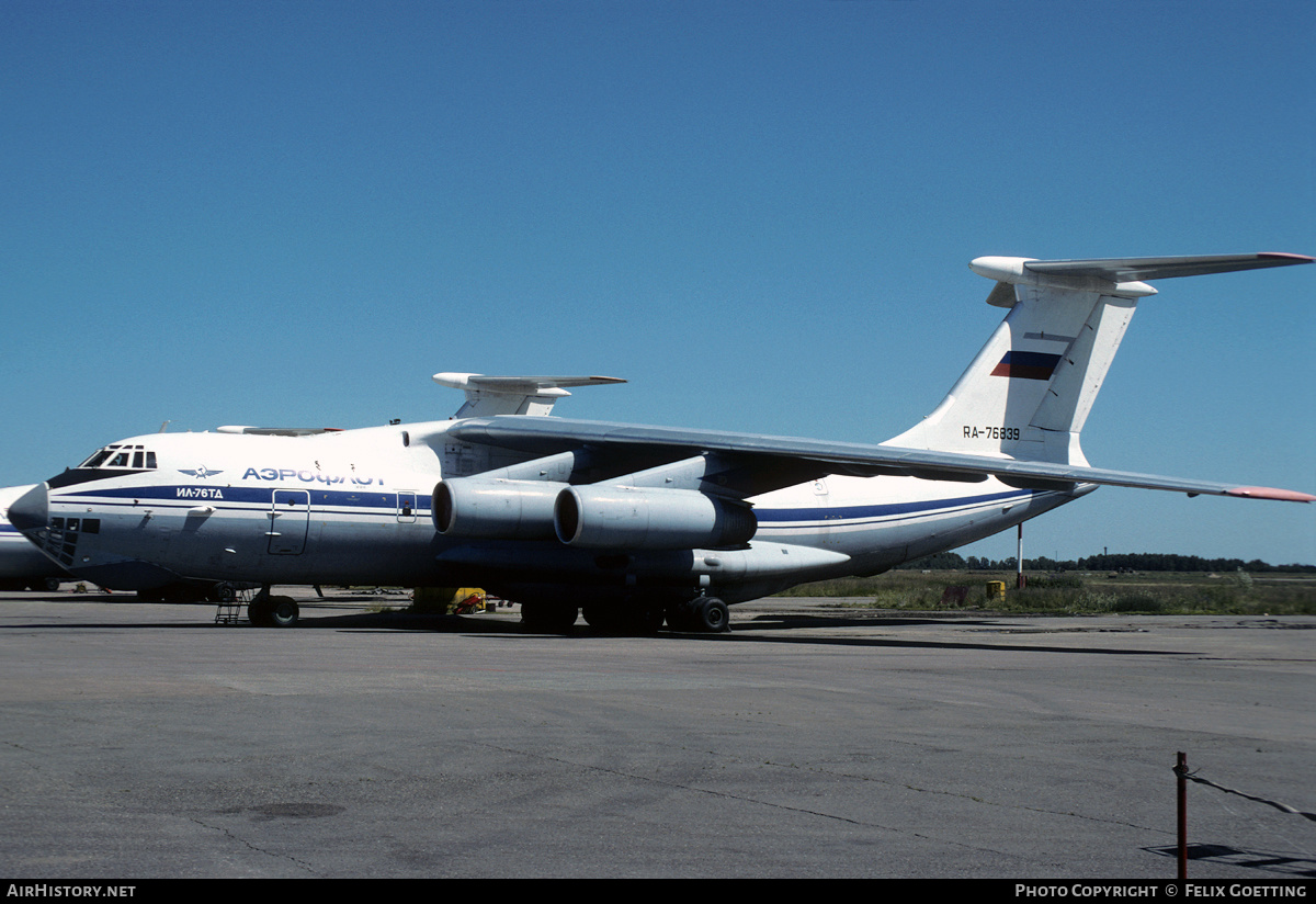 Aircraft Photo of RA-76839 | Ilyushin Il-76TD | Aeroflot | AirHistory.net #369860