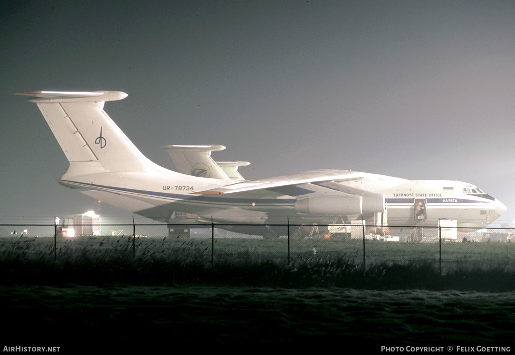 Aircraft Photo of UR-78734 | Ilyushin Il-76TD | Yuzhnoye State Office | AirHistory.net #369865