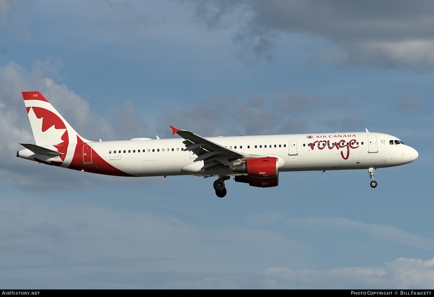 Aircraft Photo of C-GHPD | Airbus A321-211 | Air Canada Rouge | AirHistory.net #369883