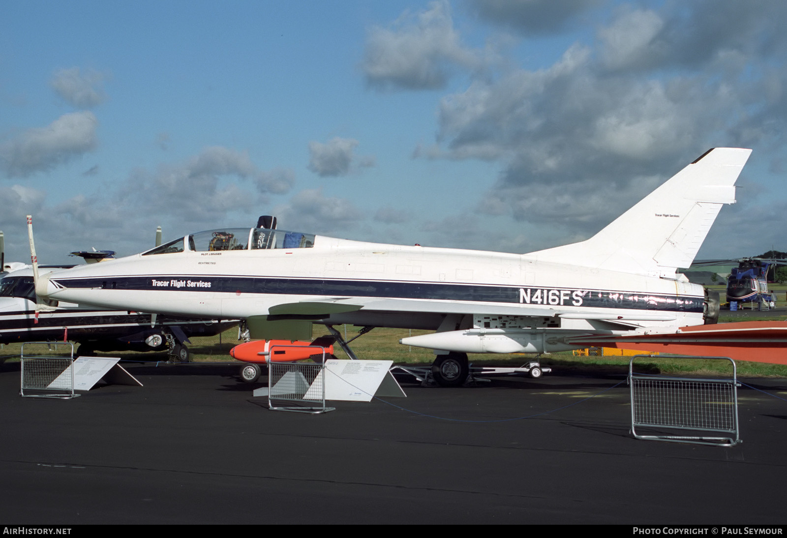 Aircraft Photo of N416FS | North American F-100F Super Sabre | Tracor Flight Services | AirHistory.net #369898