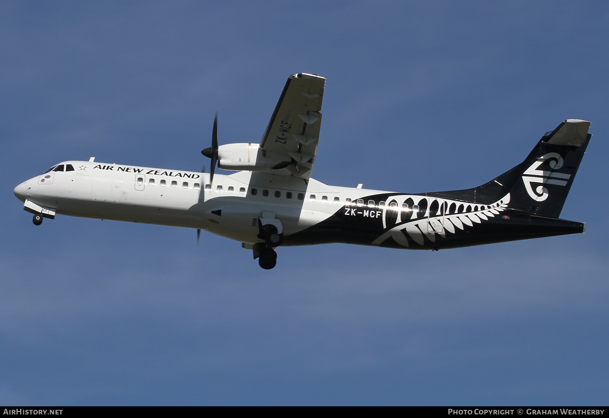 Aircraft Photo of ZK-MCF | ATR ATR-72-500 (ATR-72-212A) | Air New Zealand | AirHistory.net #369953