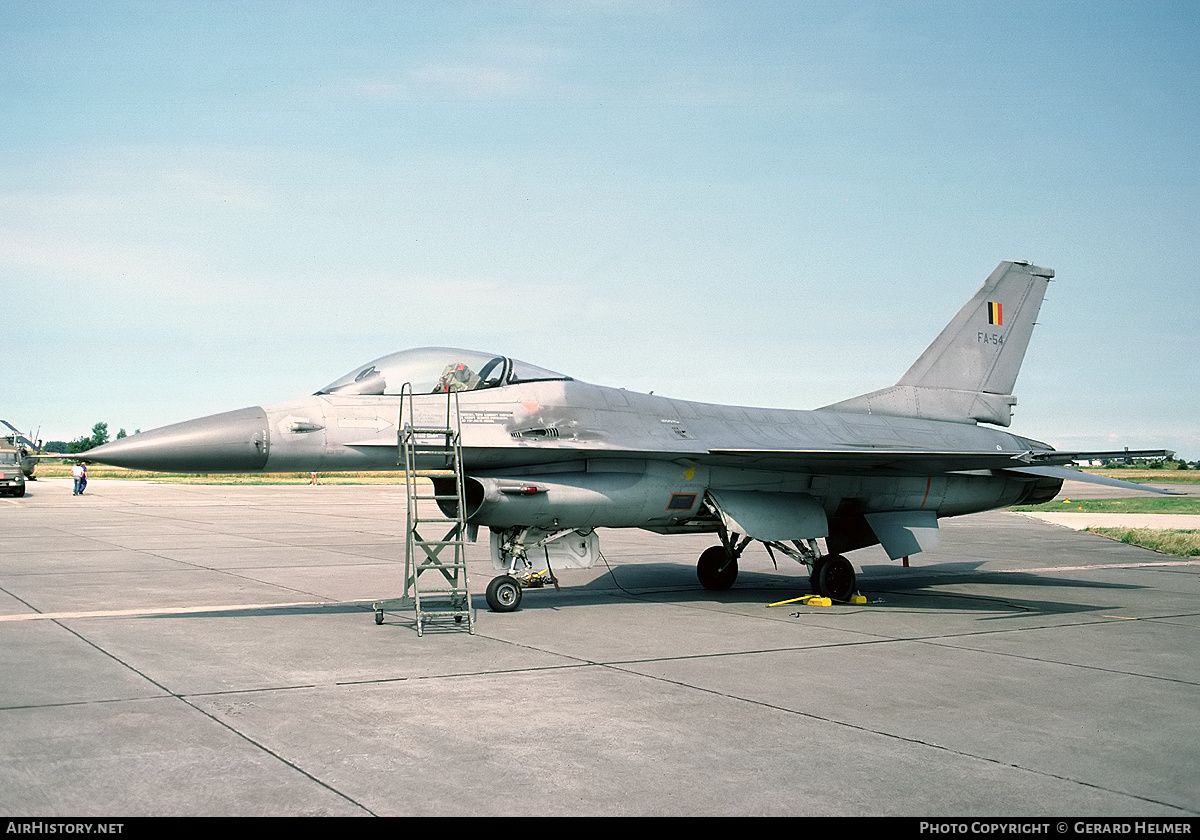 Aircraft Photo of FA-54 | General Dynamics F-16A Fighting Falcon | Belgium - Air Force | AirHistory.net #369957