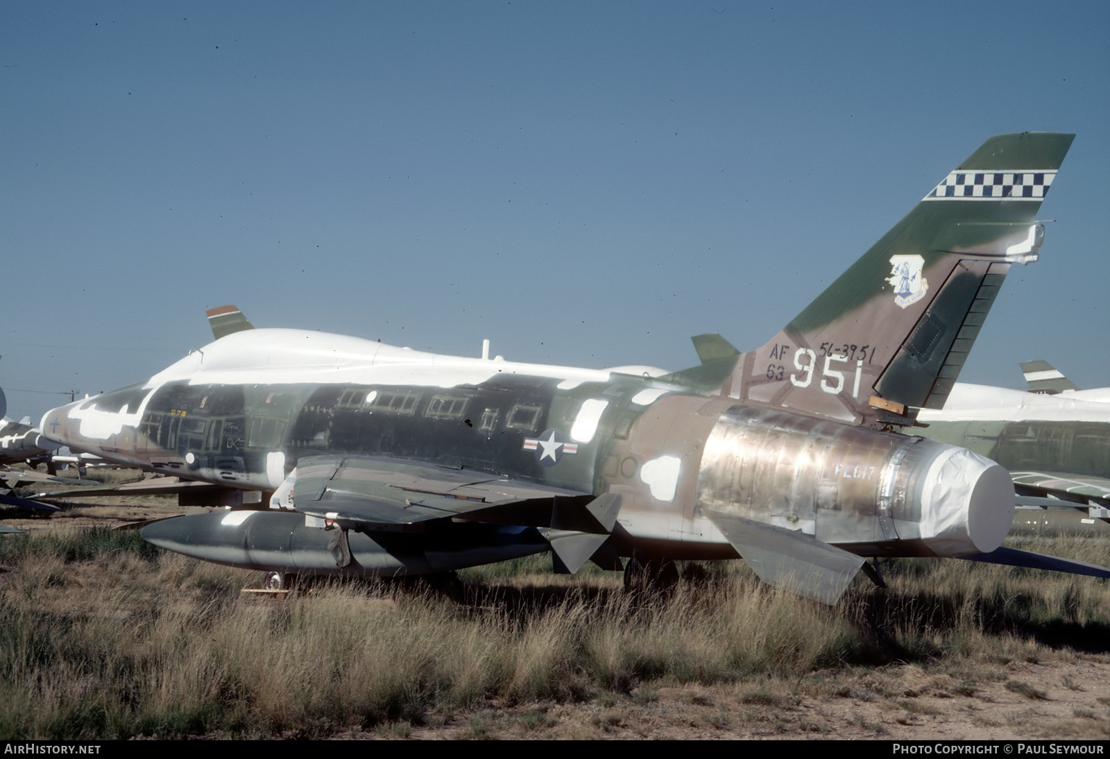 Aircraft Photo of 56-3951 / AF63-951 | North American F-100F Super Sabre | USA - Air Force | AirHistory.net #369962