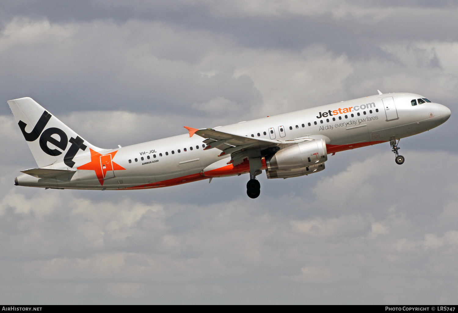 Aircraft Photo of VH-JQL | Airbus A320-232 | Jetstar Airways | AirHistory.net #369977