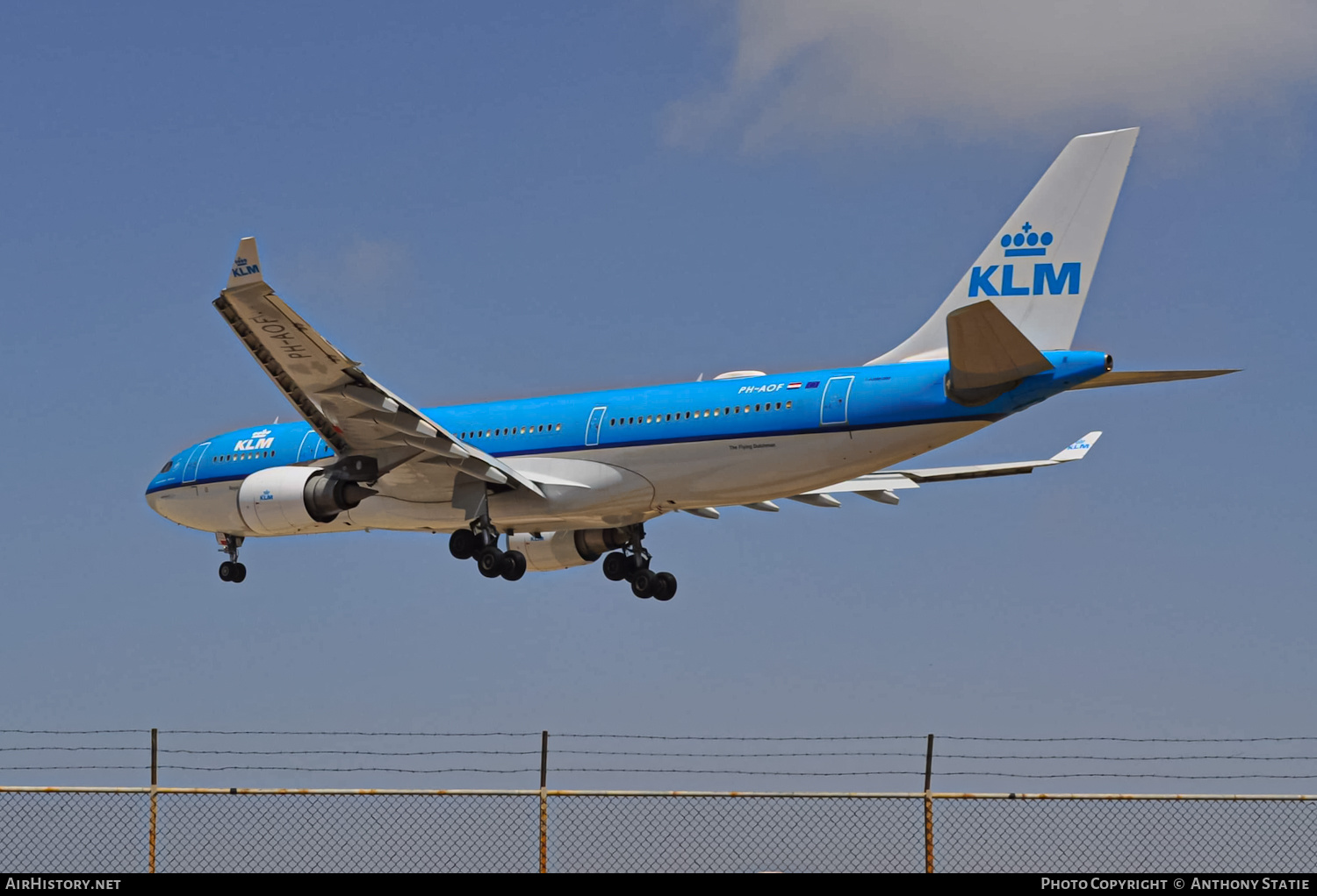 Aircraft Photo of PH-AOF | Airbus A330-203 | KLM - Royal Dutch Airlines | AirHistory.net #369978