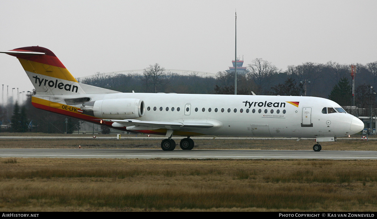 Aircraft Photo of OE-LFK | Fokker 70 (F28-0070) | Tyrolean Airways | AirHistory.net #370030
